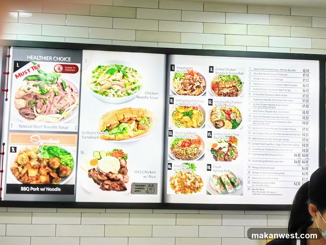 Vietnamese Restaurant Menu