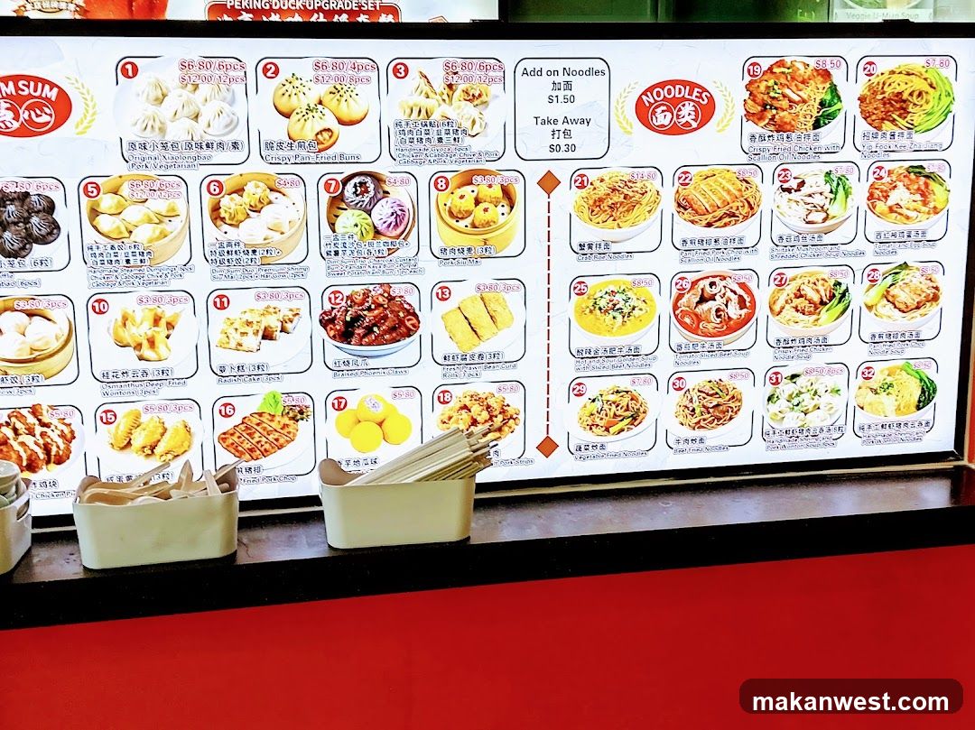 Dim Sum and Noodles Menu