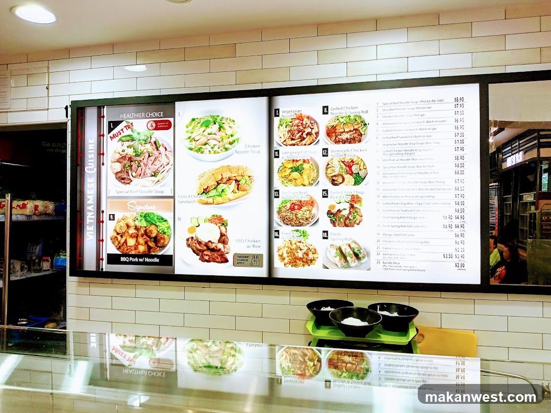 Vietnamese Cuisine Menu