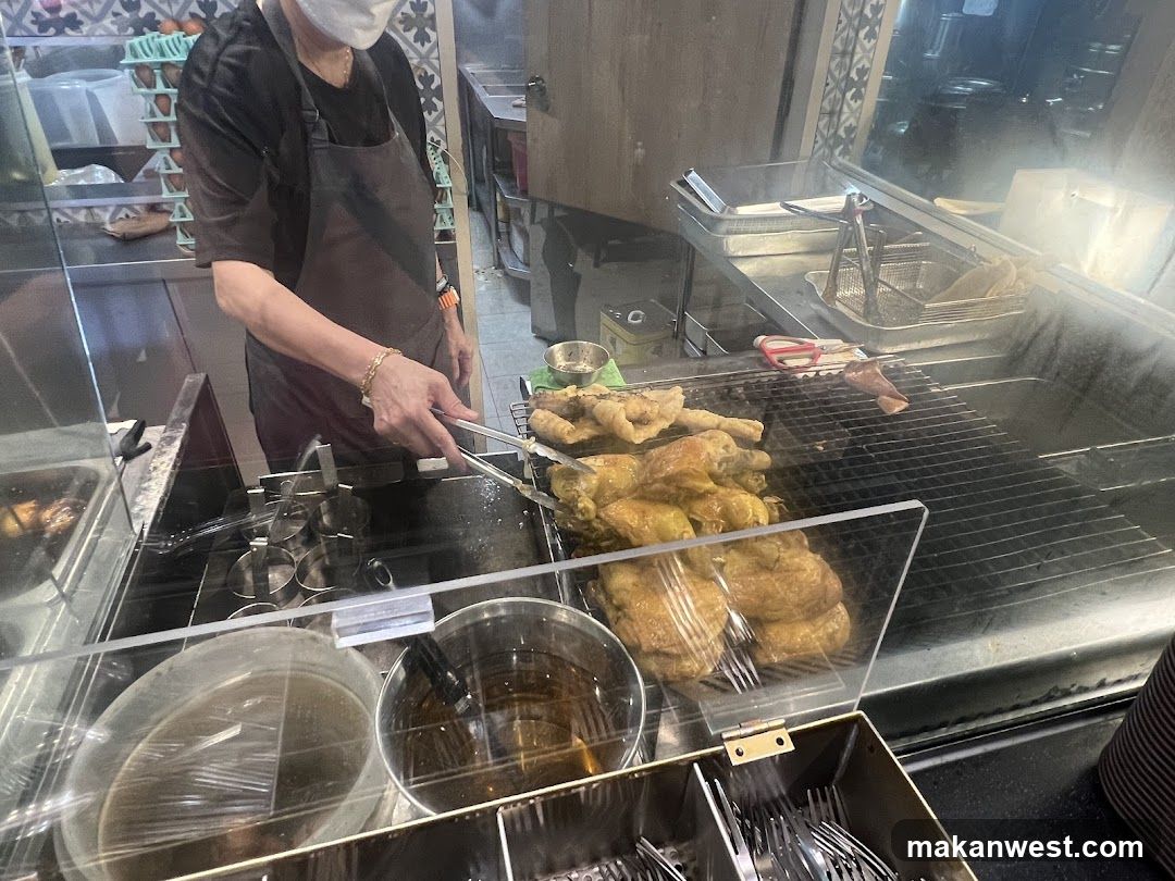 Cook preparing food