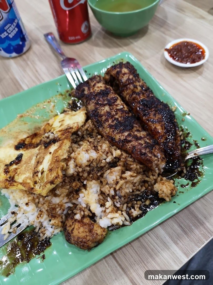 Grilled Fish Rice Plate