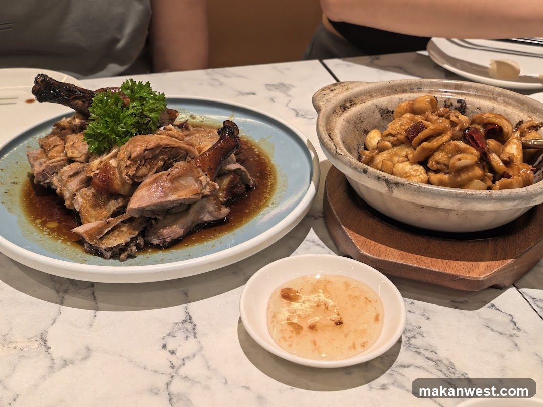 Roast Duck and Chicken Dish