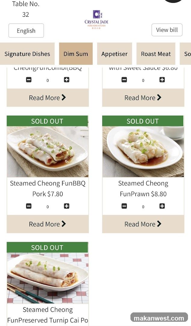 Crystal Jade Hong Kong Kitchen Menu