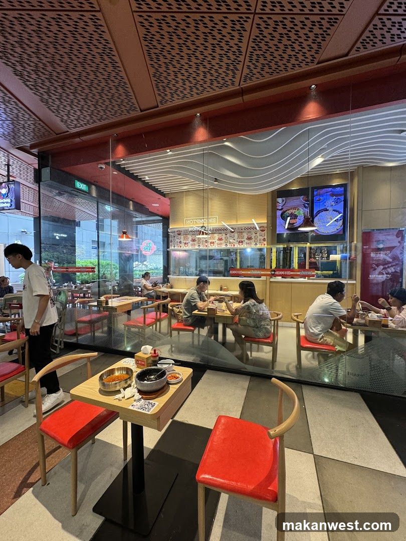 Restaurant Interior with Diners