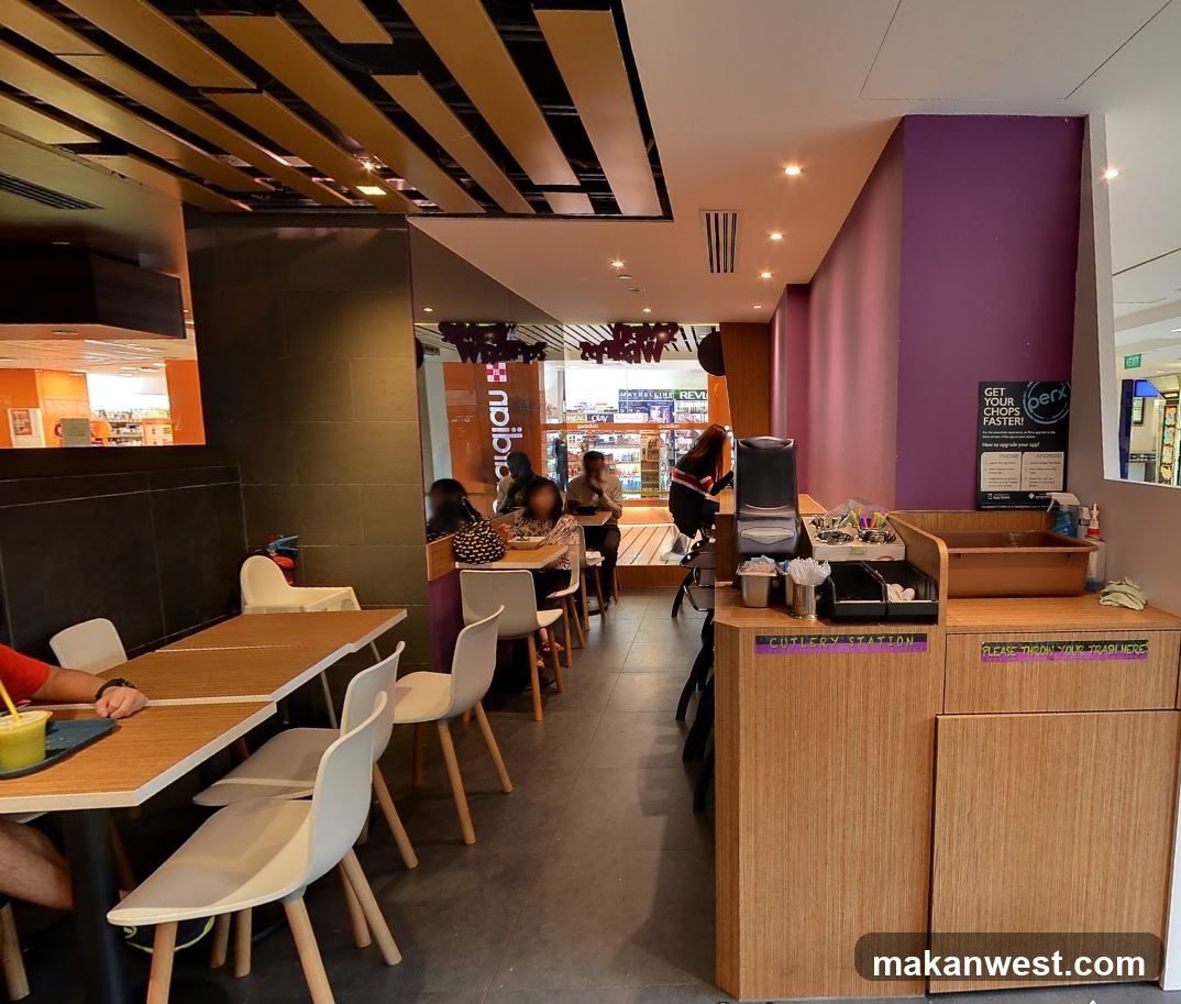 Interior of a restaurant