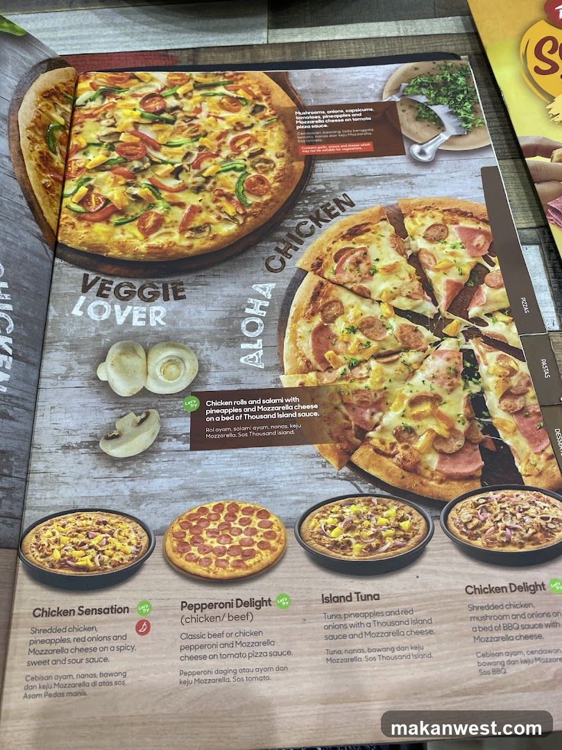 Pizza Menu