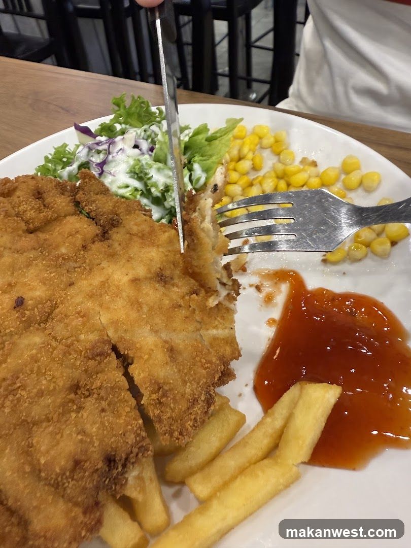 Breaded Chicken Cutlet with Sides