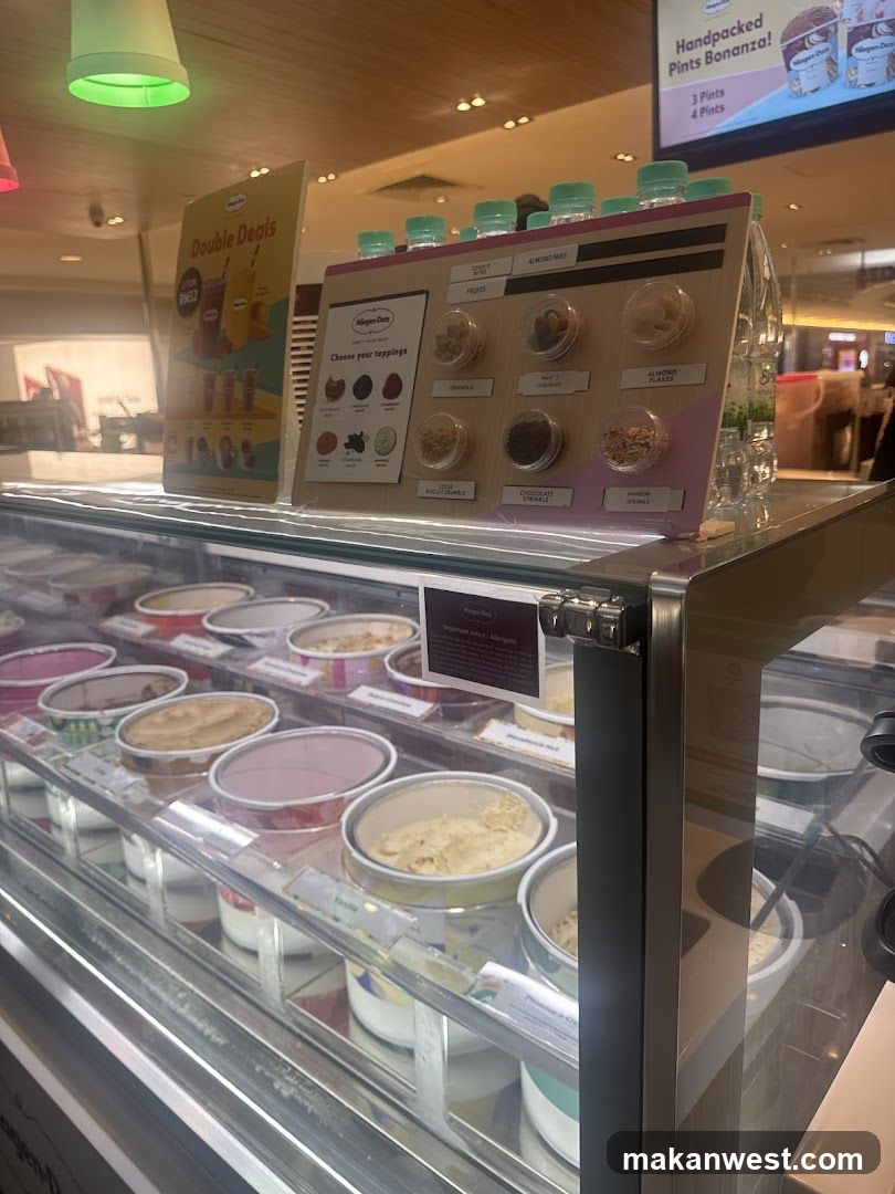 Ice Cream Toppings Display