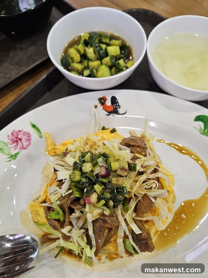 Omelette with Meat and Vegetables