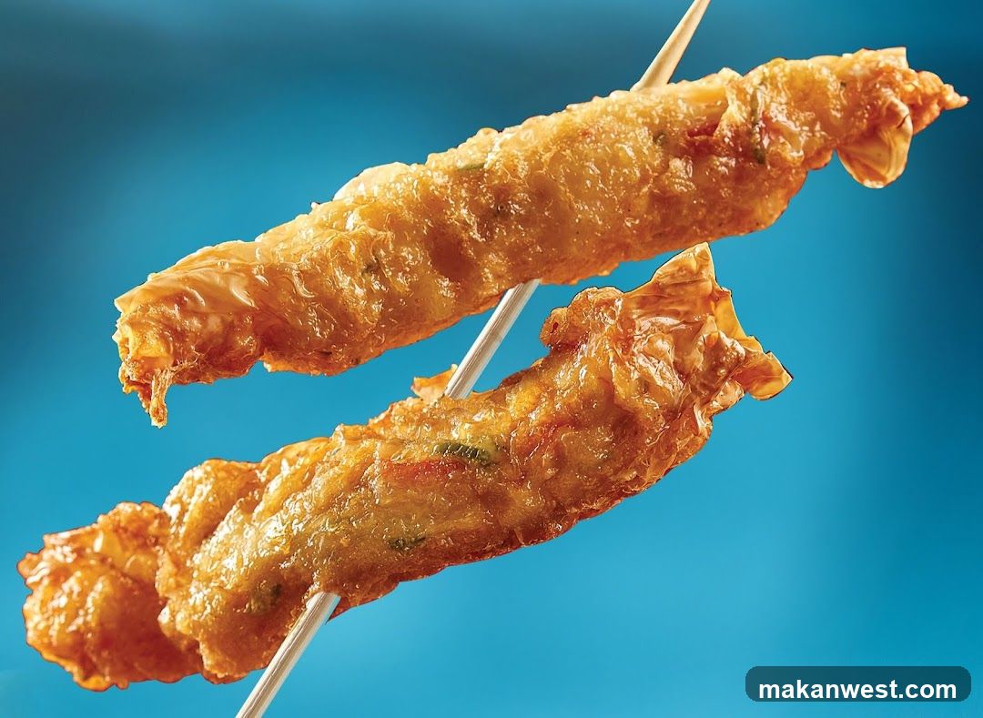 Fried Rolls on Skewers