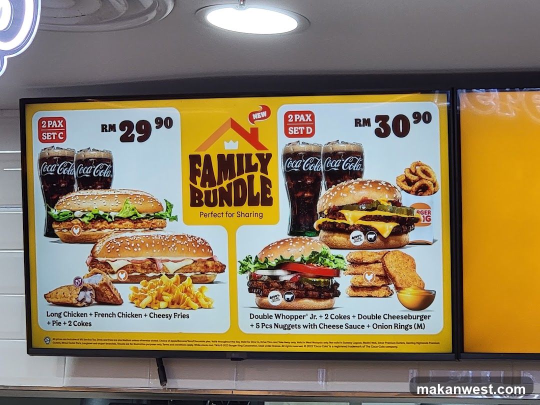 Family Bundle Menu