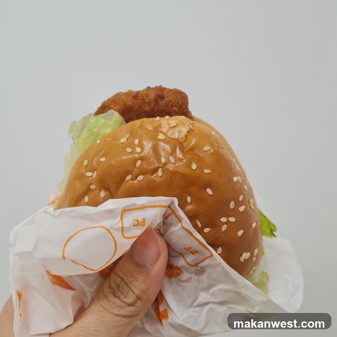 Hamburger held in hand
