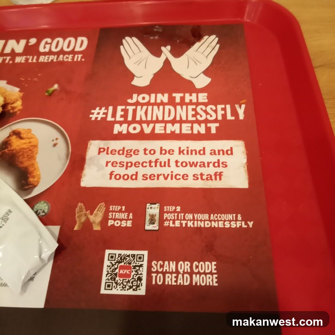 KFC Tray Tabletop Ad
