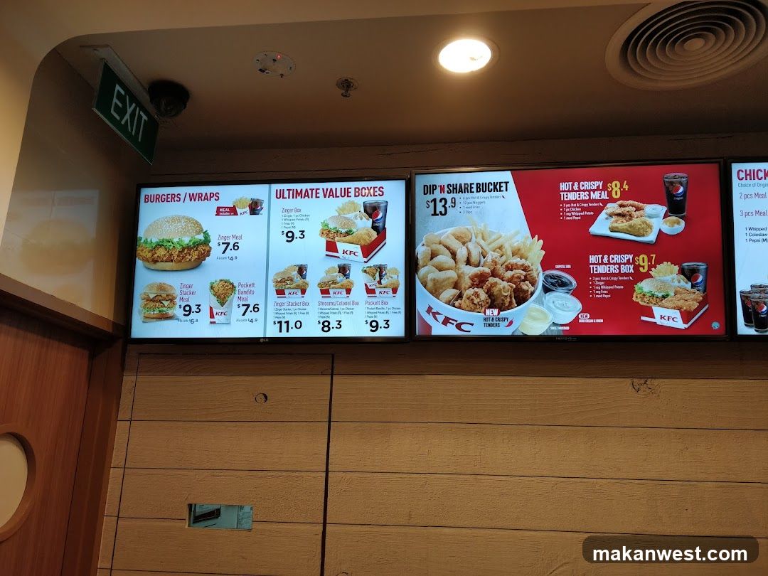KFC Menu Board Display