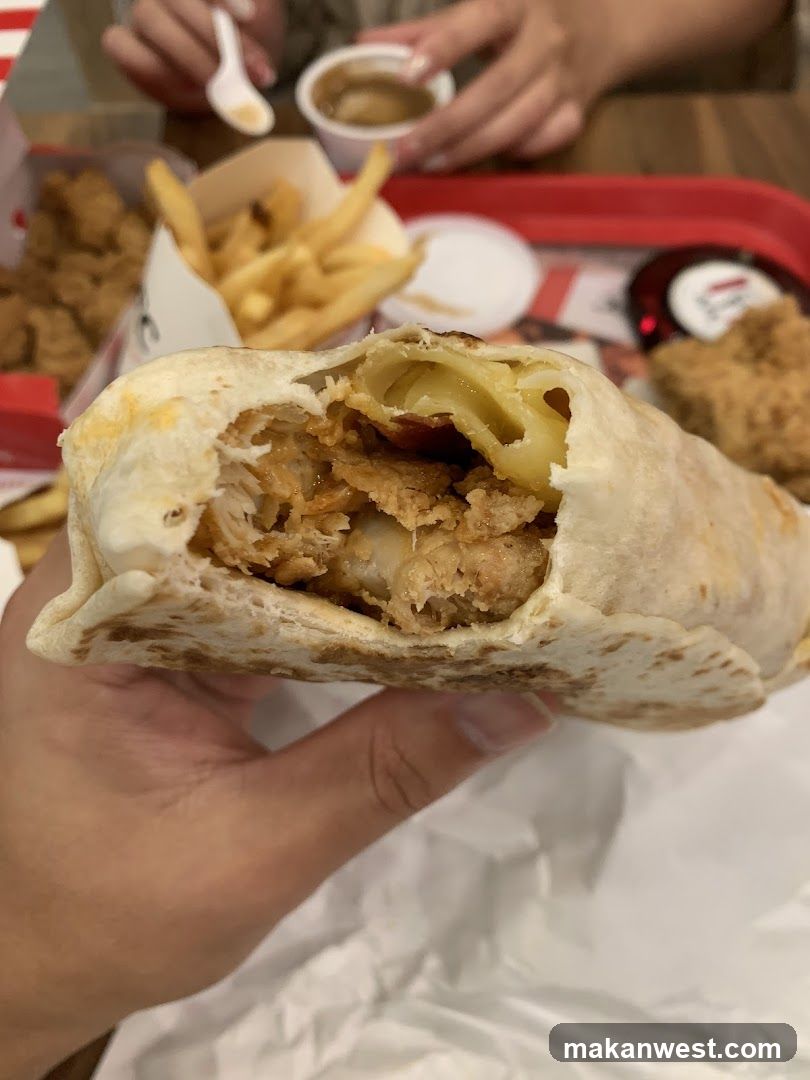 Food Tray with Burrito and Fries