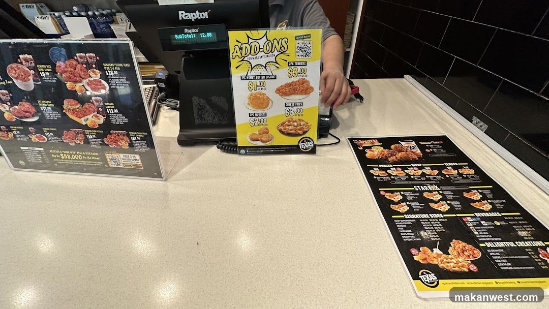 Counter Display at Fried Chicken Restaurant