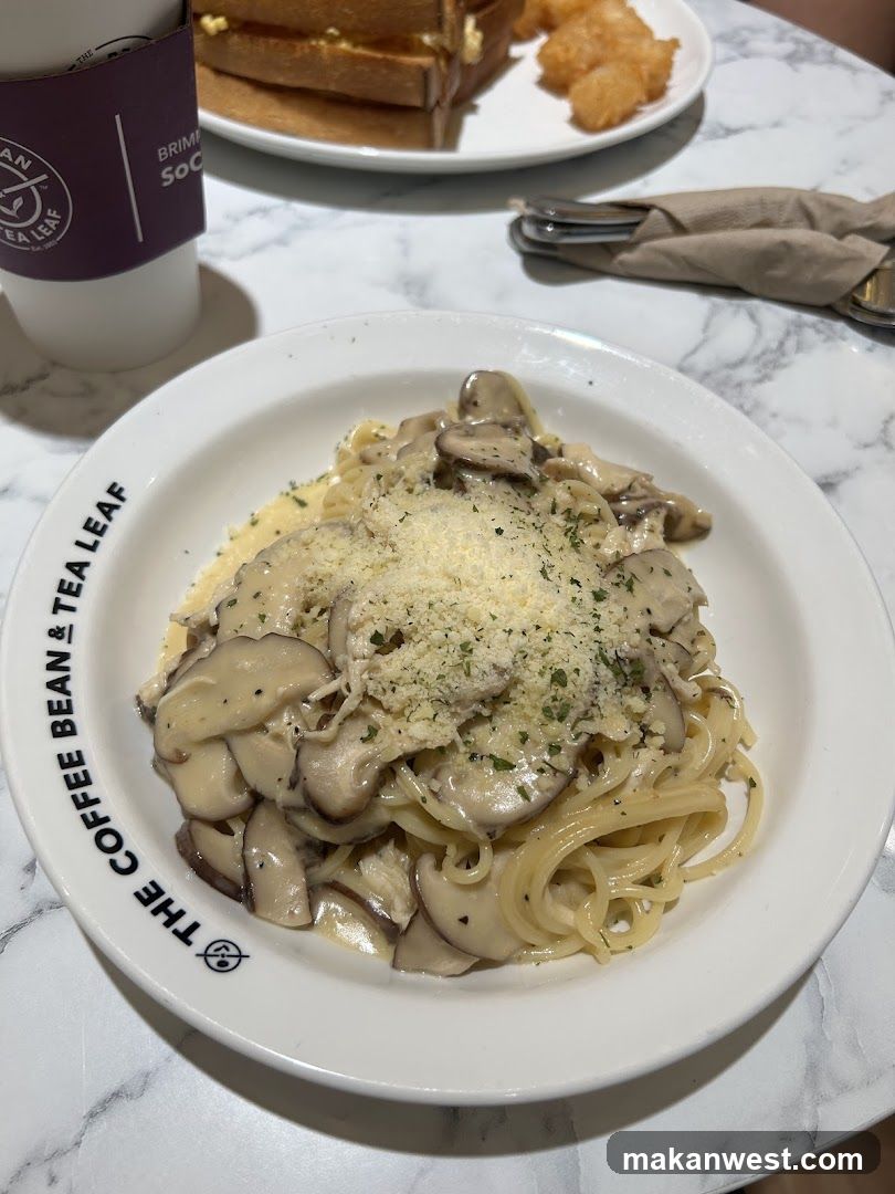 Mushroom Pasta at The Coffee Bean & Tea Leaf