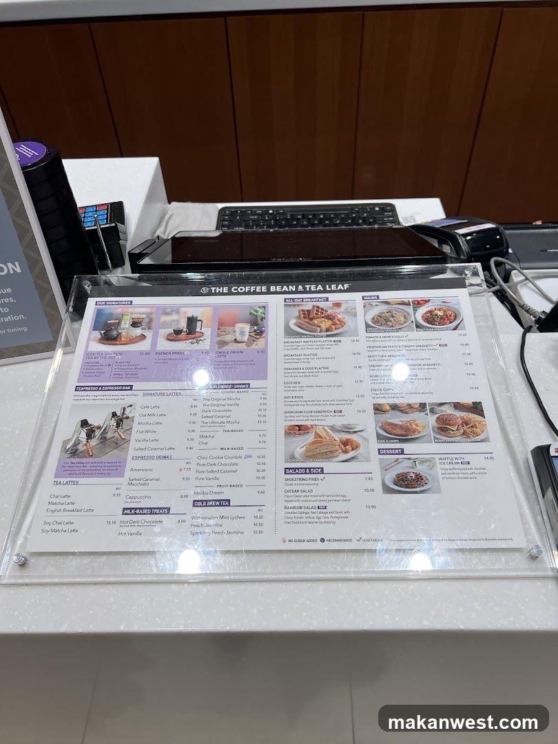 The Coffee Bean & Tea Leaf Menu