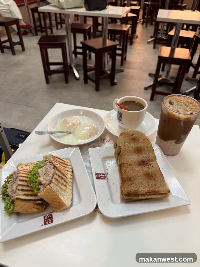 Breakfast at a cafe