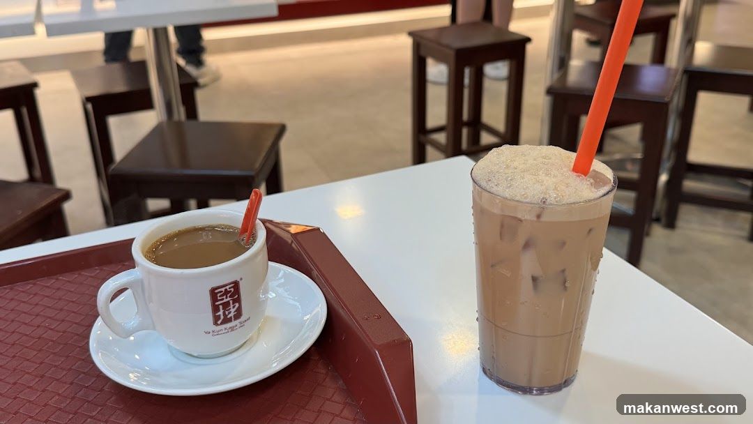 Coffee and Iced Tea at a Cafe