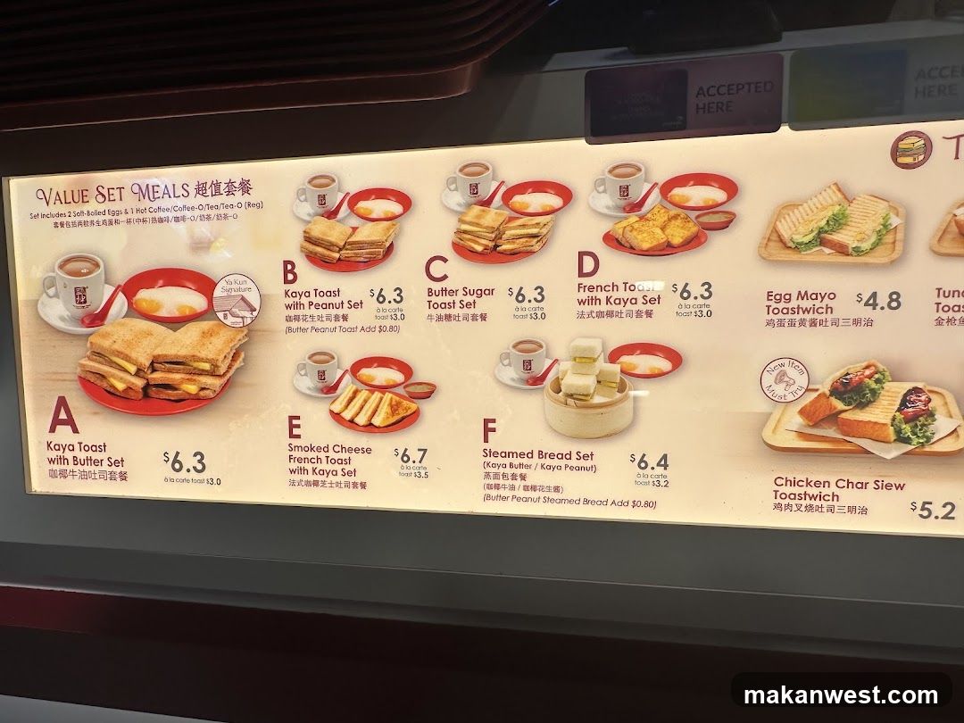 Breakfast Menu Board