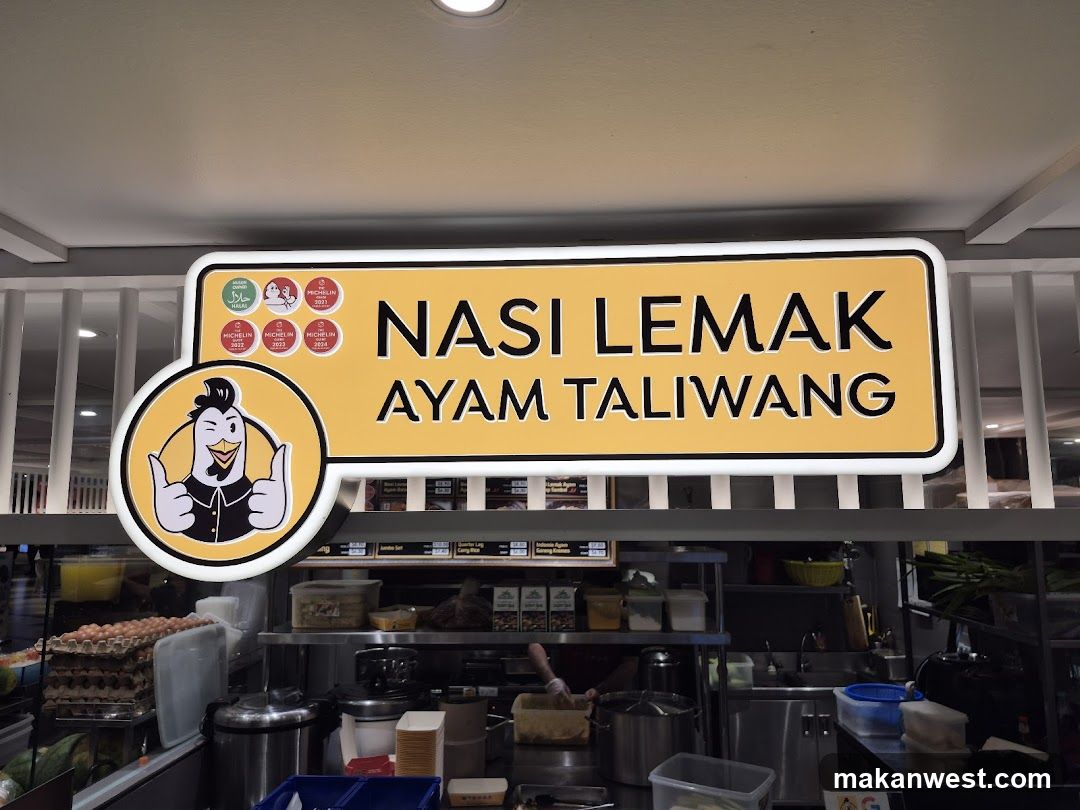 Nasi Lemak Ayam Taliwang Stall Interior View