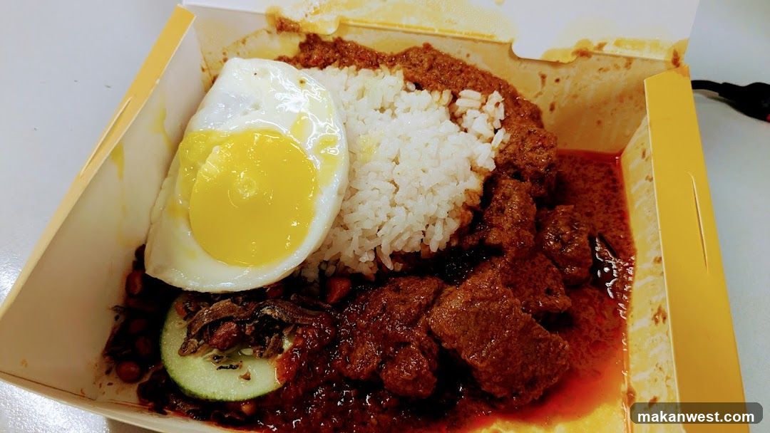 Nasi Lemak in Takeout Box