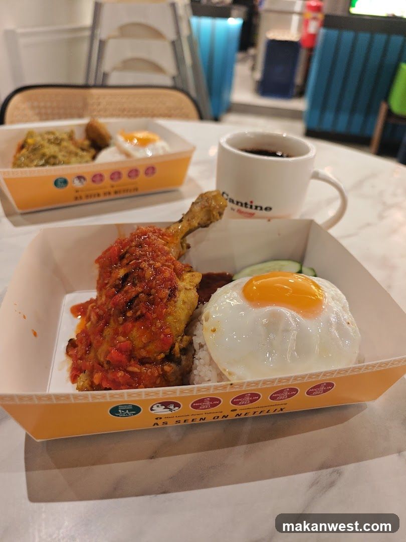 Food Tray with Fried Egg and Chicken