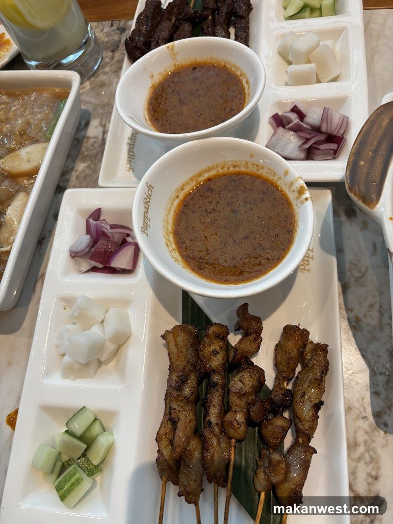 Satay Skewers with Sides and Sauce