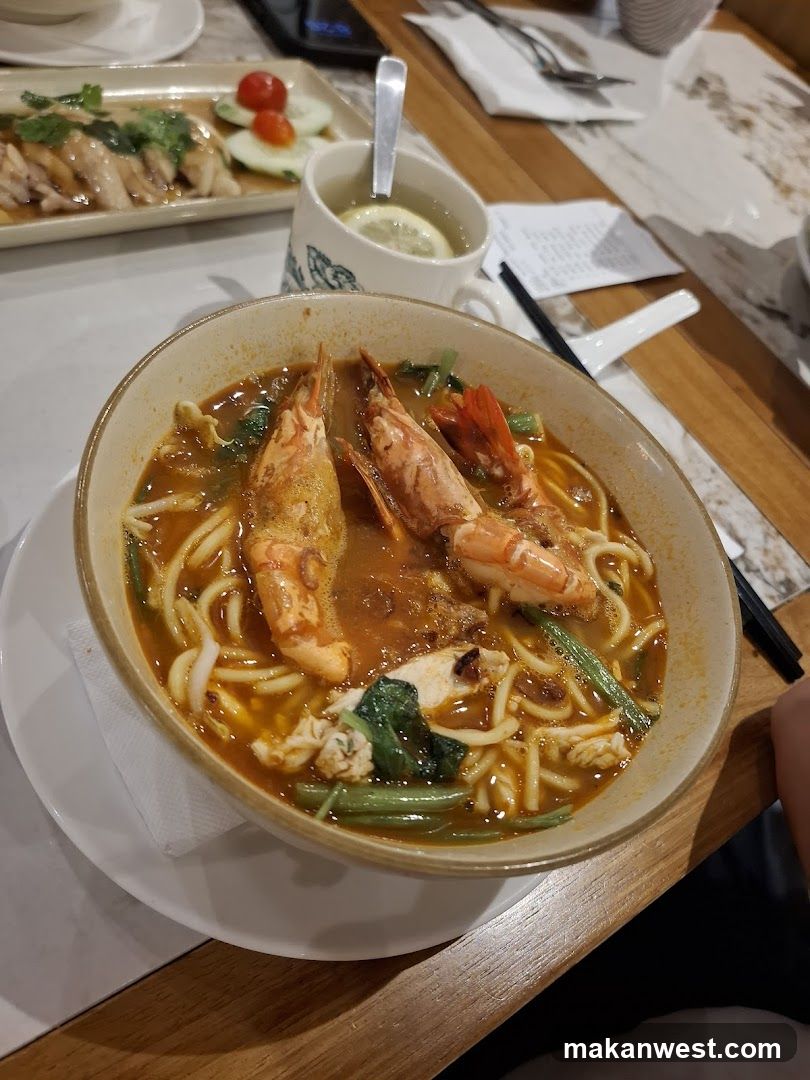 Shrimp Noodle Soup with Side Dish