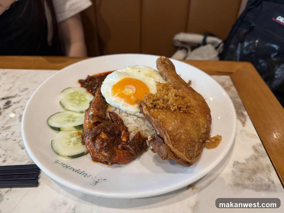 Chicken Rice with Fried Egg