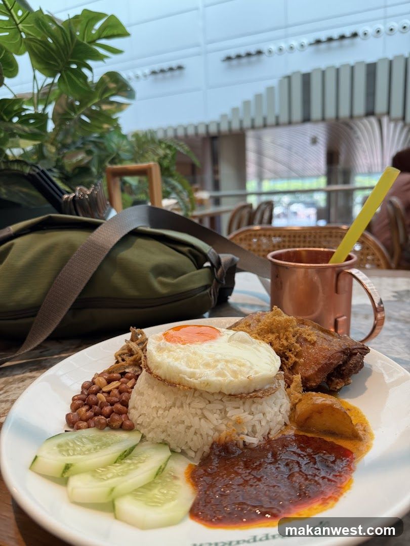 Nasi Lemak Plate with Copper Mug
