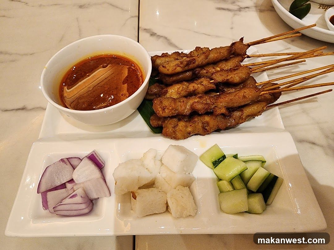 Sambal Chicken Satay with Side Dishes