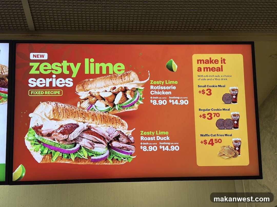 Zesty Lime Series Menu Board