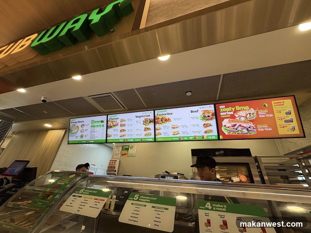 Subway Restaurant Interior