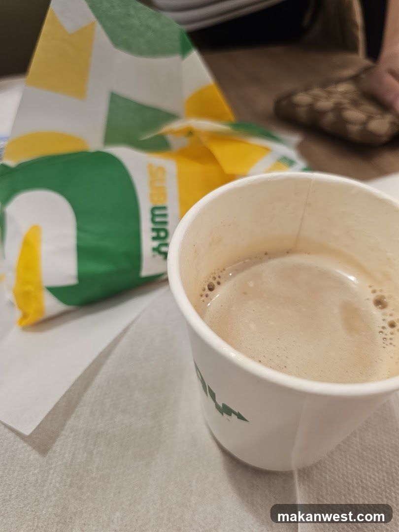 Subway Coffee and Wrap