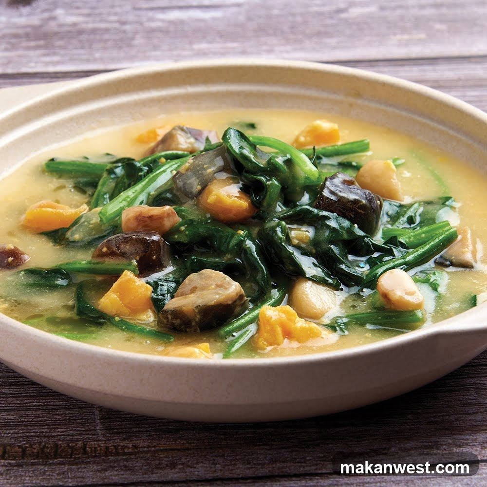 Vegetable Soup with Mushrooms and Greens