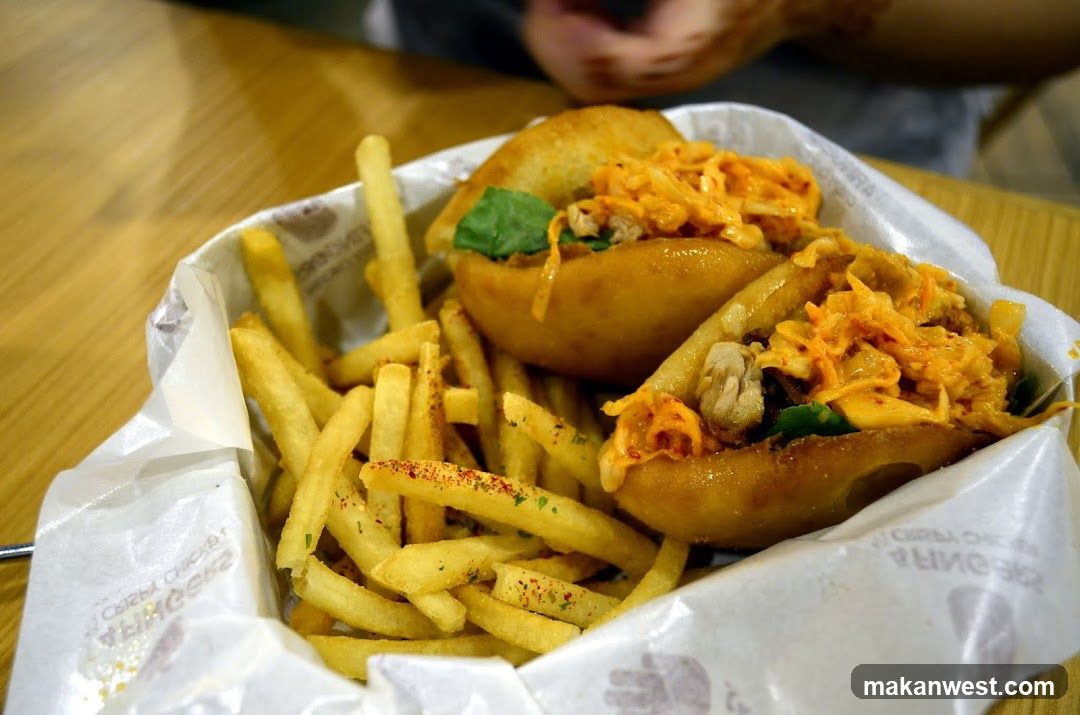 Food Basket with Fries and Sandwiches