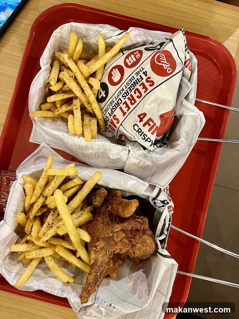 Fried Chicken and Fries Meal