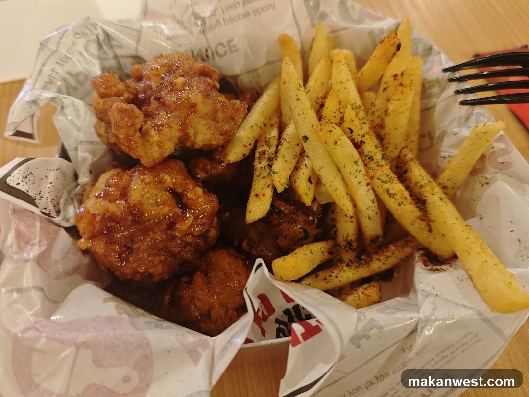 Fried Chicken and Fries Meal