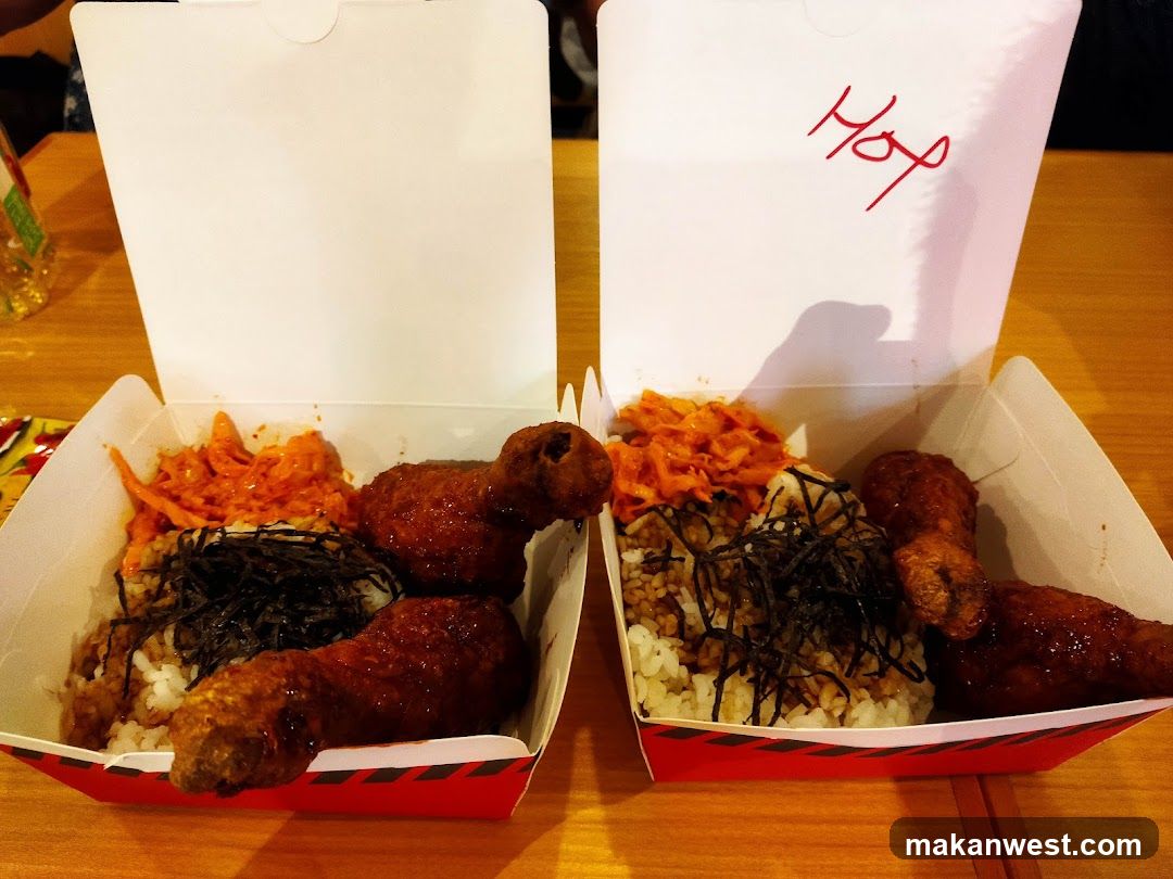 Korean Fried Chicken Rice Bowls