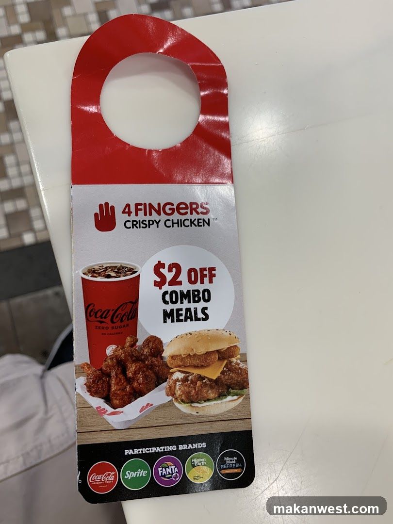 4 Fingers Crispy Chicken Promo Card