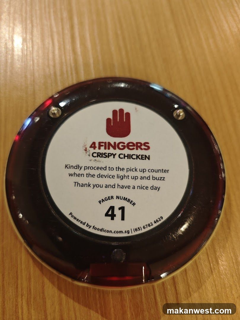 4 Fingers Crispy Chicken Order Indicator