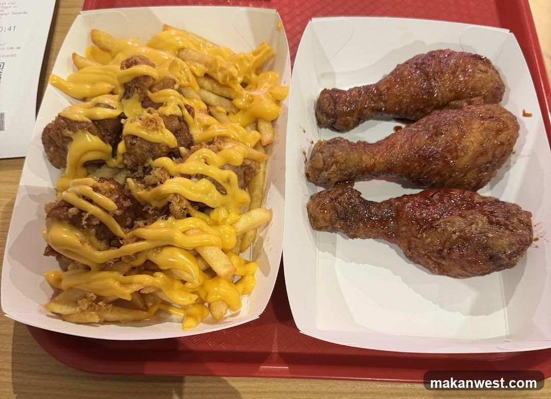 Fried Chicken and Fries Meal