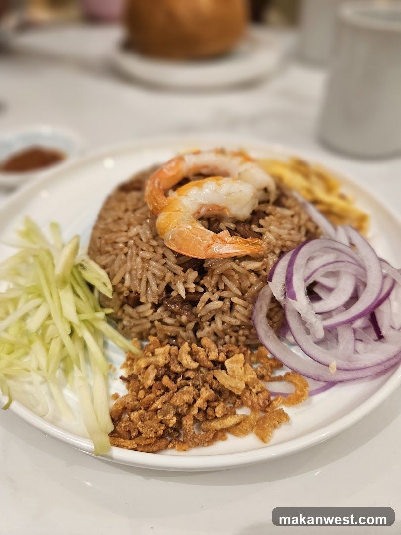 Shrimp Fried Rice with Garnishes