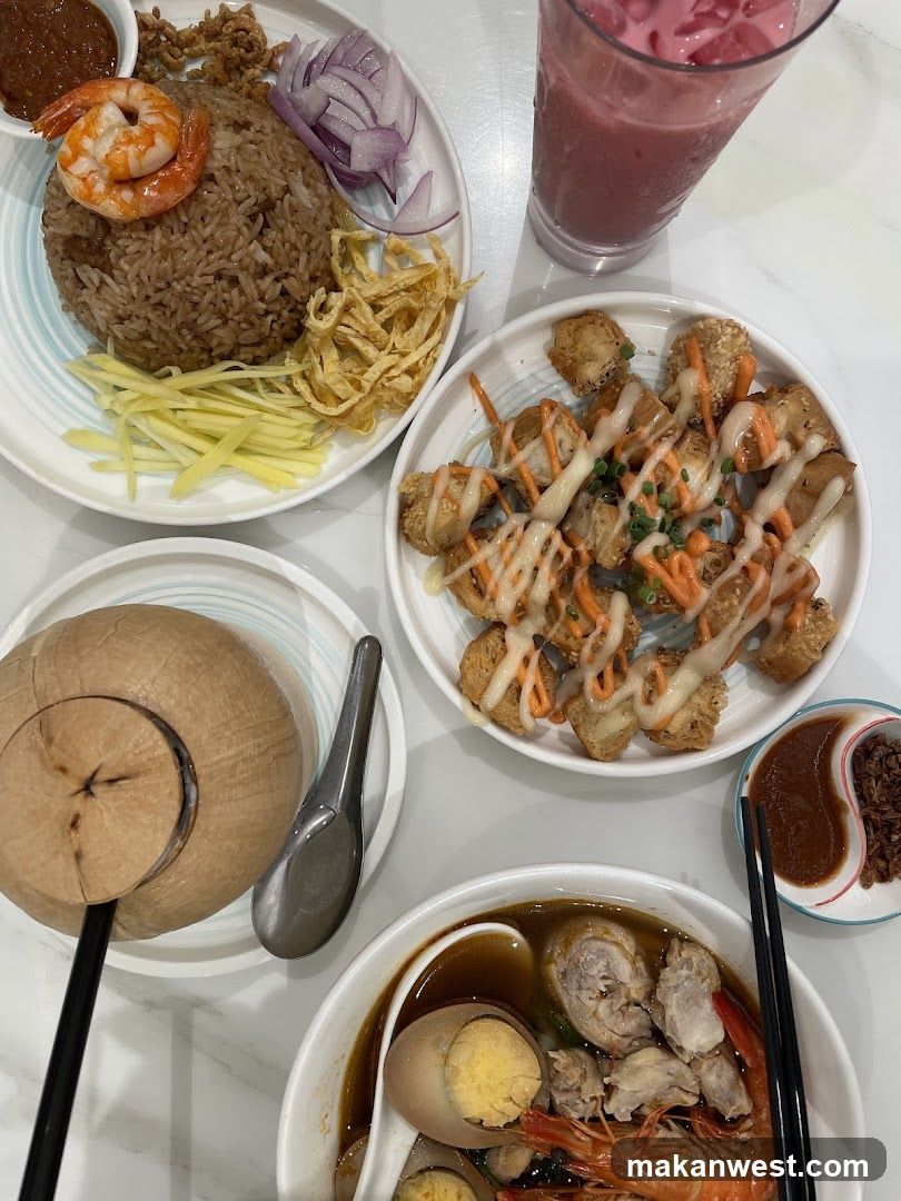 Thailand-style meal spread