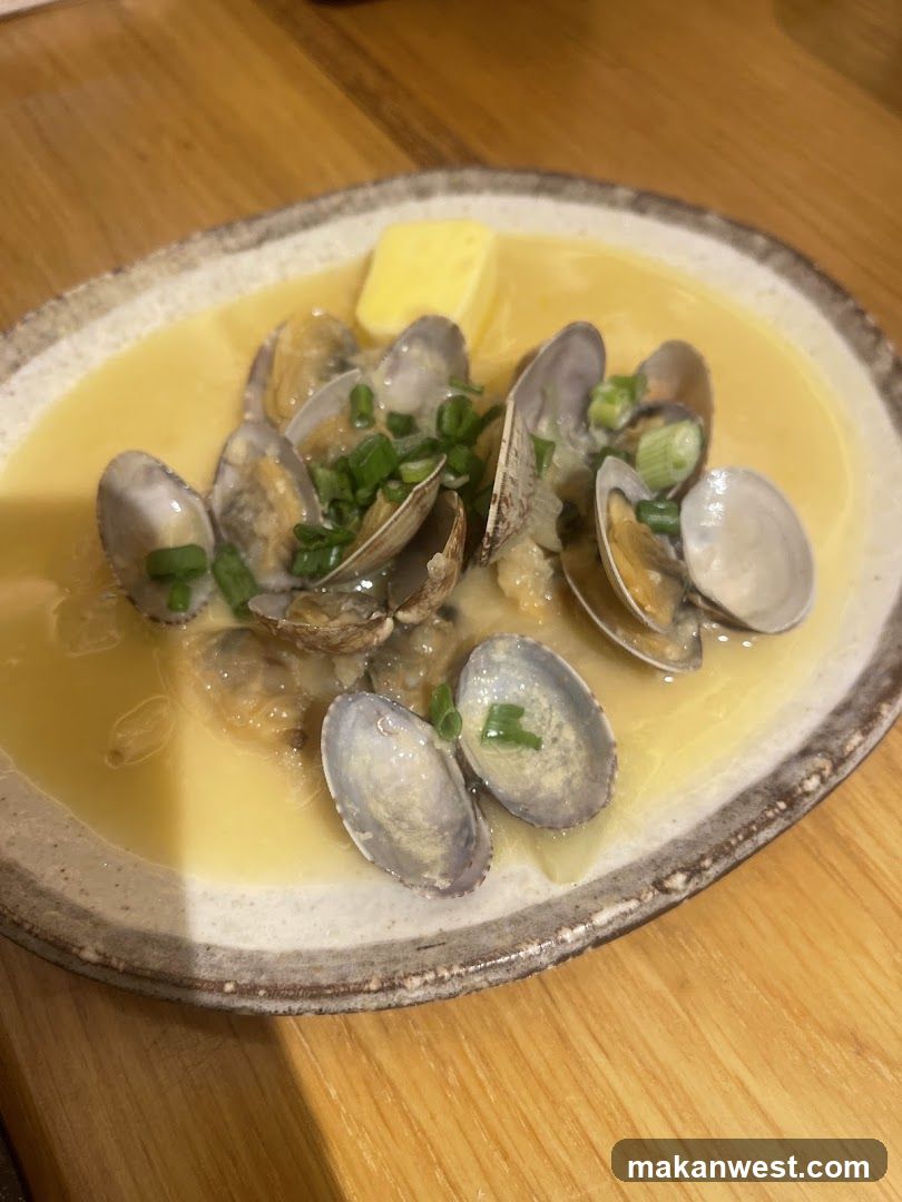Clam Soup with Butter and Scallions