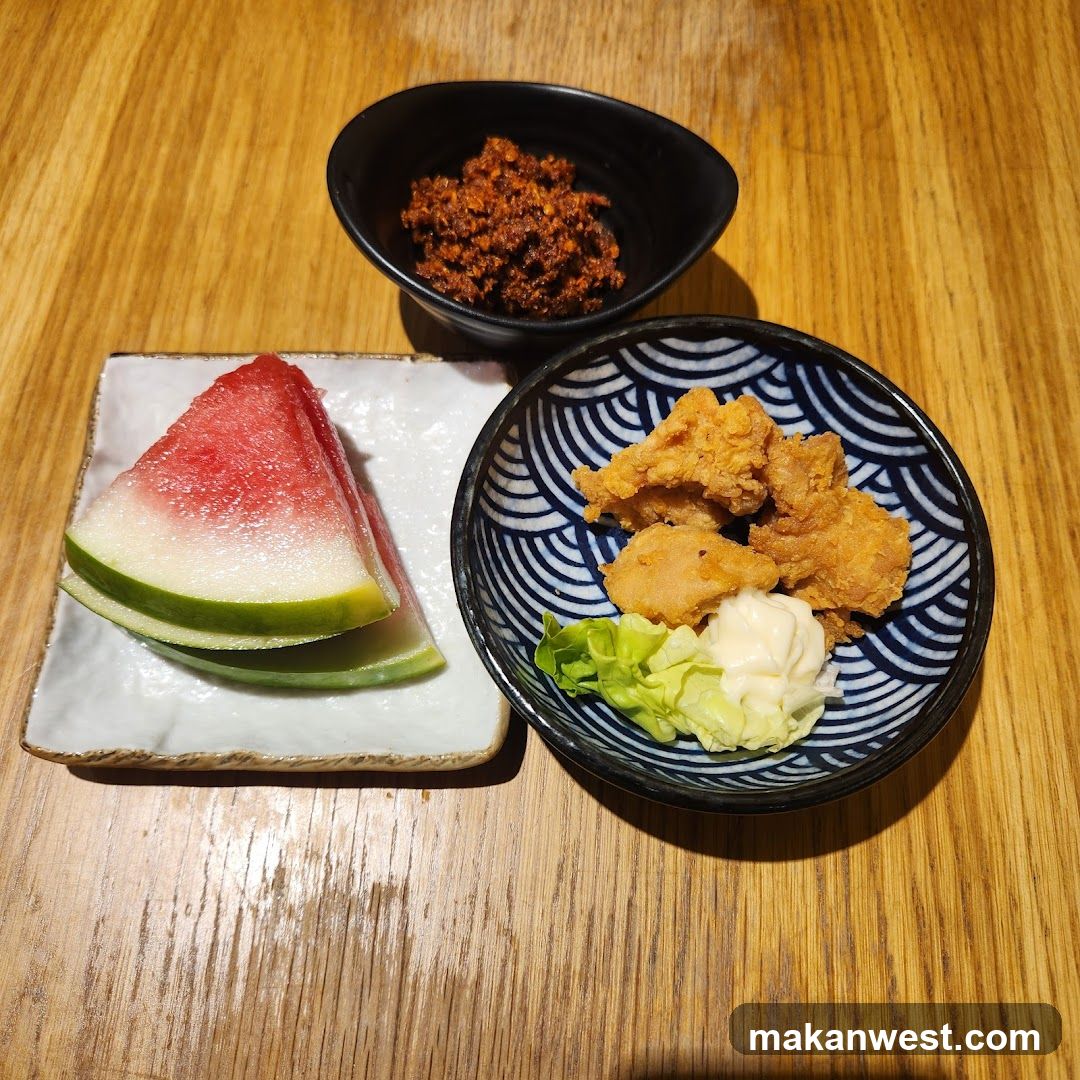Food on wooden table