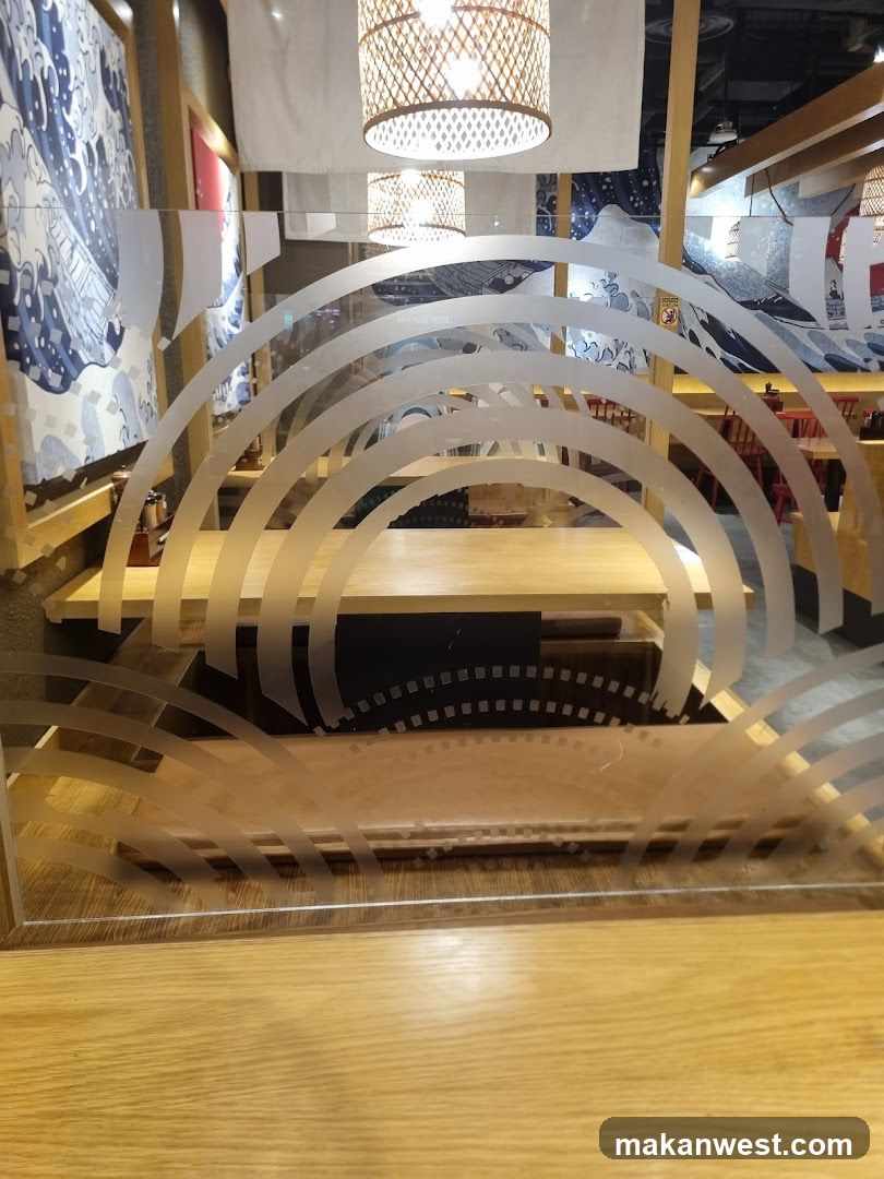 Interior of a Japanese-style restaurant or cafe