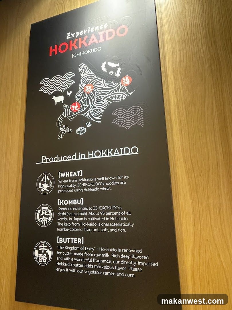 Hokkaido Ramen Menu Board